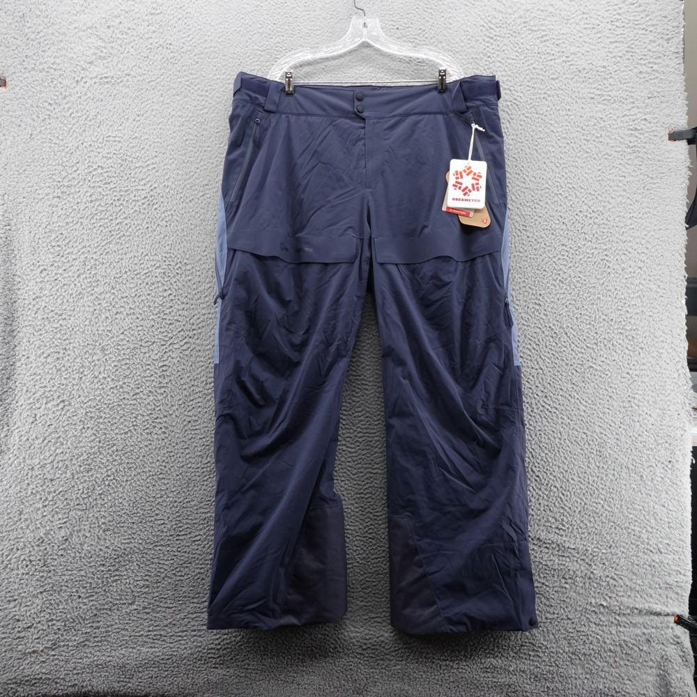 Obermeyer Mens Oberreute Snow Pants Waterproof‎ RECCO 2XL Ski Blue NEW $349